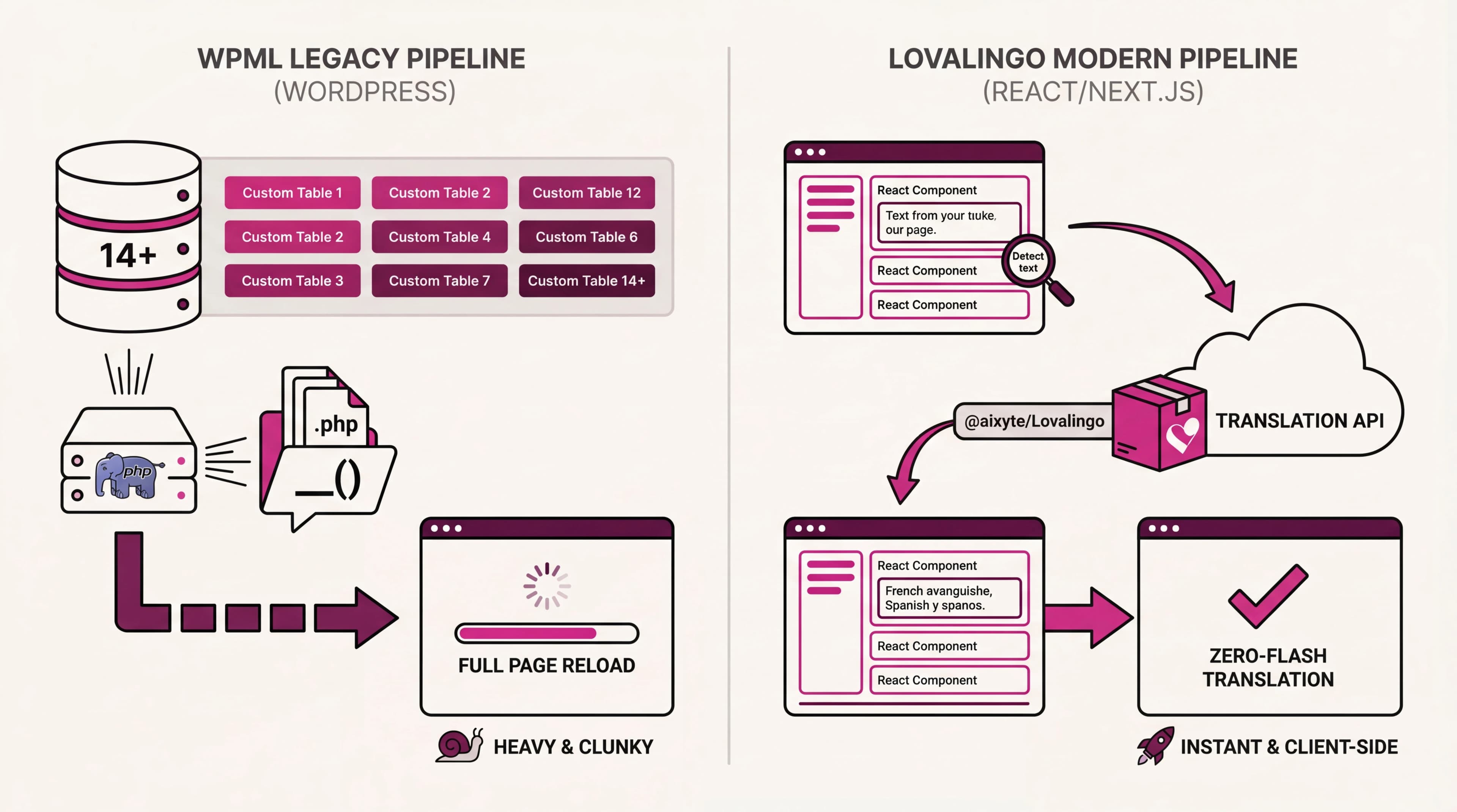 Best WPML Alternative for React & Next.js Apps in 2026 — Lovalingo use case